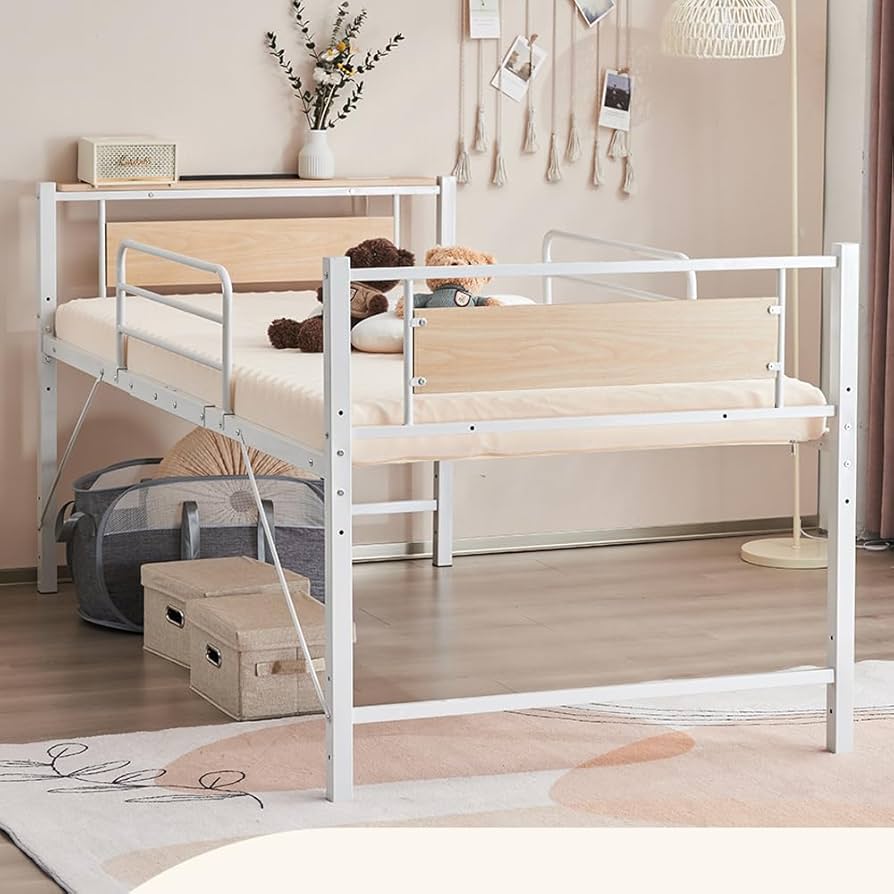 Amazon｜ロフトベッド パイプベッド シングル ハイベッド ベッド