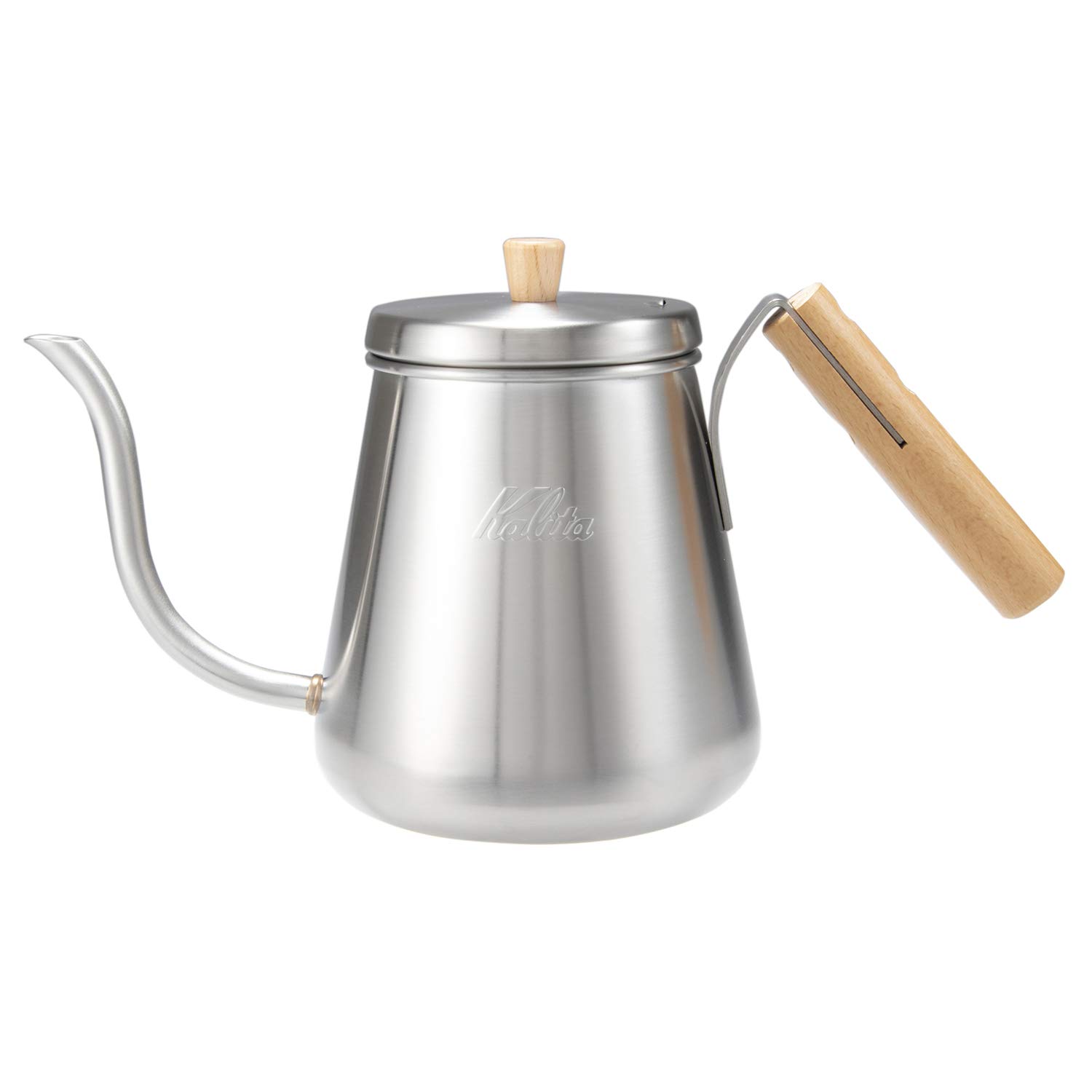 Amazon｜カリタ kalita コーヒーポット ステンレス製 木柄 ハンドル