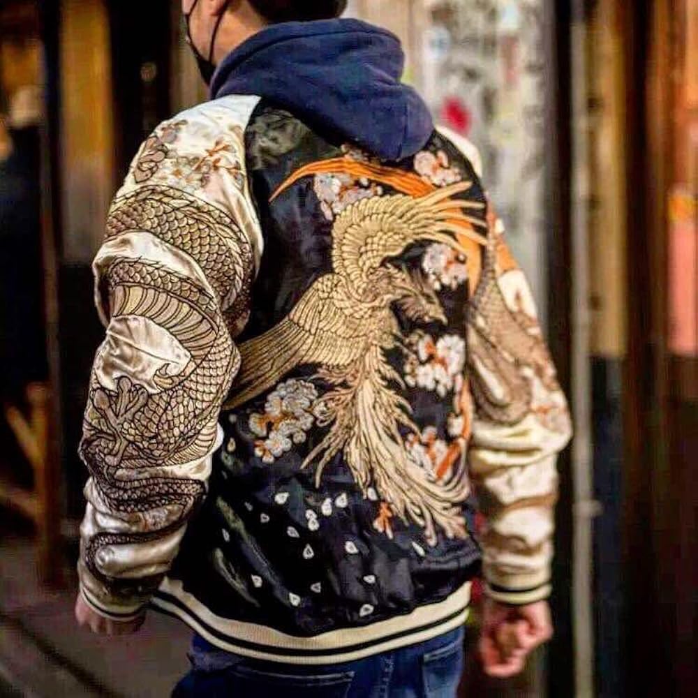 MQMYJSP Phoenix Dragon Reversible Jacket Classic Yokosuka