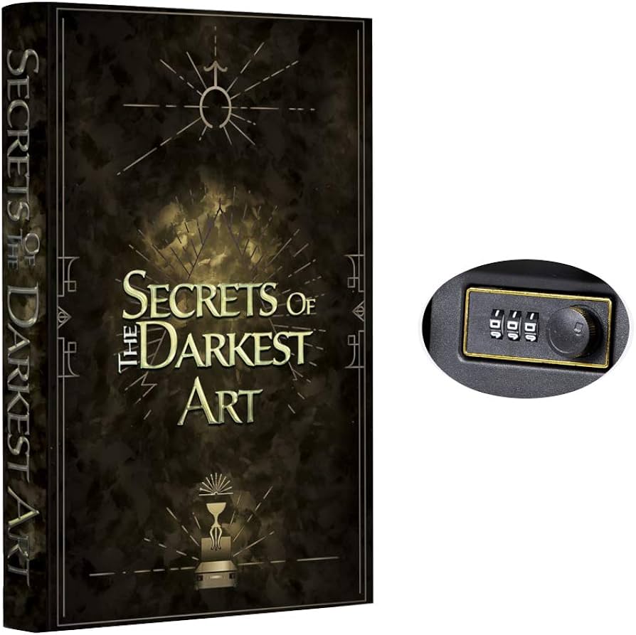 Fake Book Box - Small Safe Box with Combination Lock - Hidden Safe