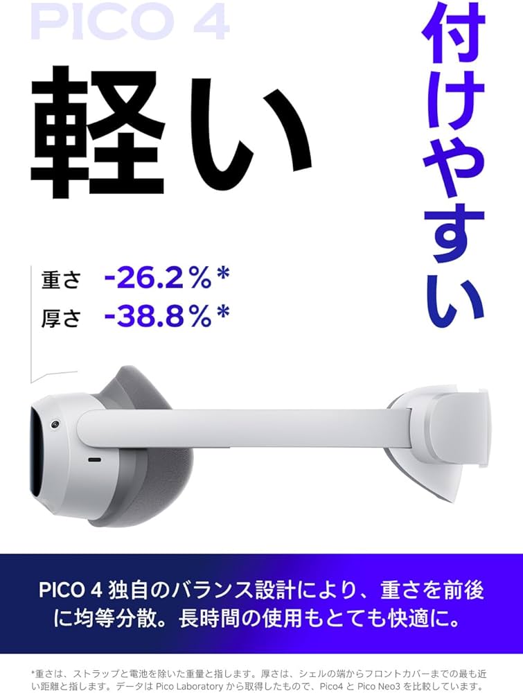 Amazon.co.jp: PICO 4 - 128G 完全ワイヤレス オールインワン VRヘッド