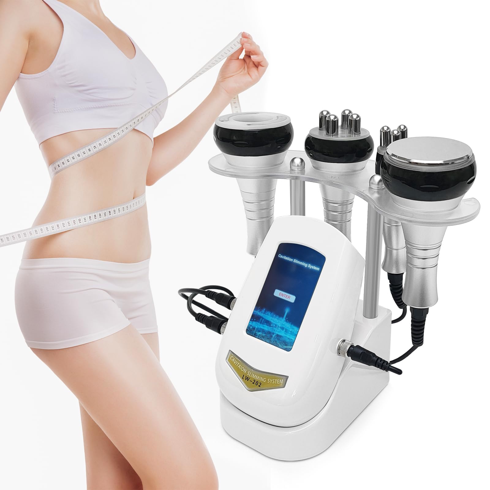 RF Cavitation Vacuum Multipole Body Shaper Beauty Device - Salon