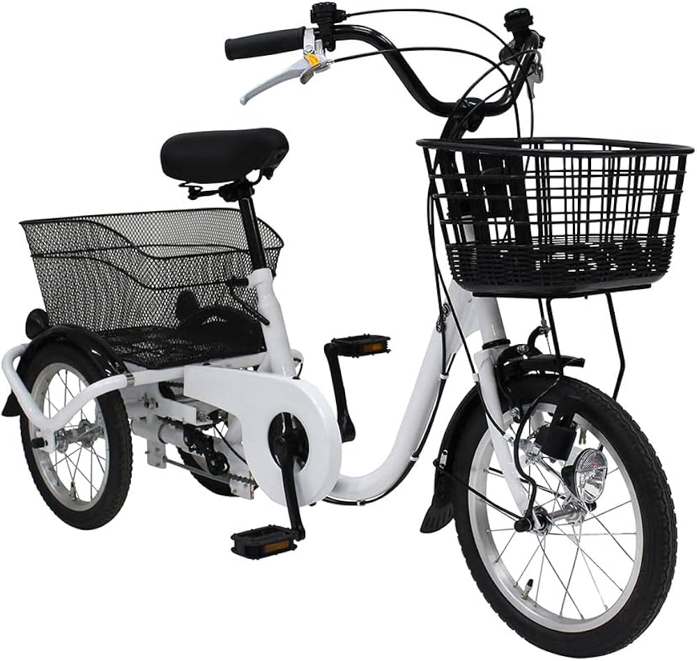 Amazon | シニア向け三輪車自転車 大人用 従来のサイズより一回り