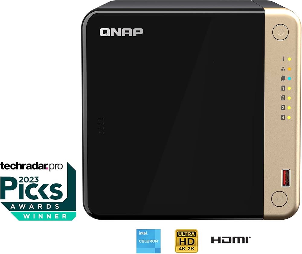 Amazon.co.jp: QNAP TS-464-8G-US 4ベイ高性能デスクトップNAS、Intel