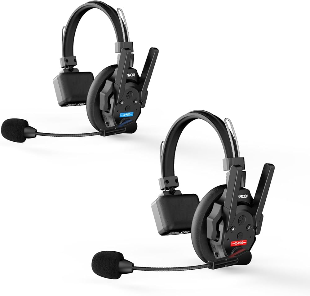 Amazon.co.jp: SYNCO XTALK XPRO2 ワイヤレスインカムヘッドセット, 2