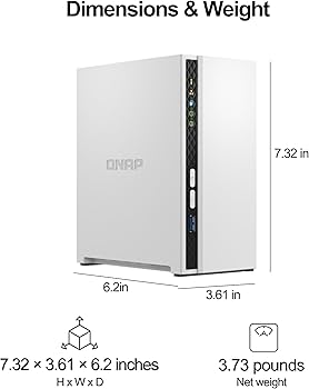 Amazon.com: QNAP TS-233-US 2 Bay Affordable Desktop NAS with ARM