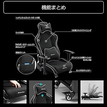 Amazon.co.jp: Bauhutte(バウヒュッテ) ゲーミング座椅子 GX-571-BK