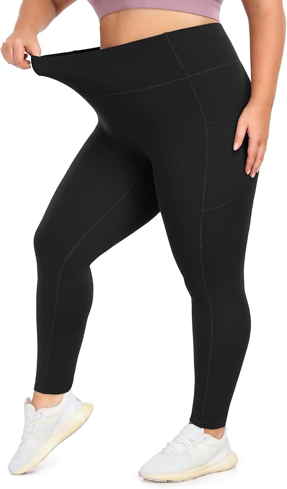 IUGA Buttery Soft Plus Size Leggings for Women No Front Seam