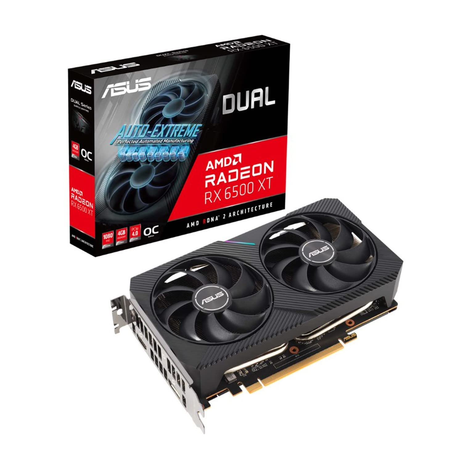 Amazon | ASUS Dual Radeon™ RX 6500 XT 搭載ビデオカード OC edition
