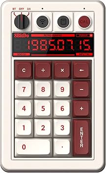 Amazon.co.jp: 8BitDo レトロ 18 メカニカル テンパッド、電卓モードを