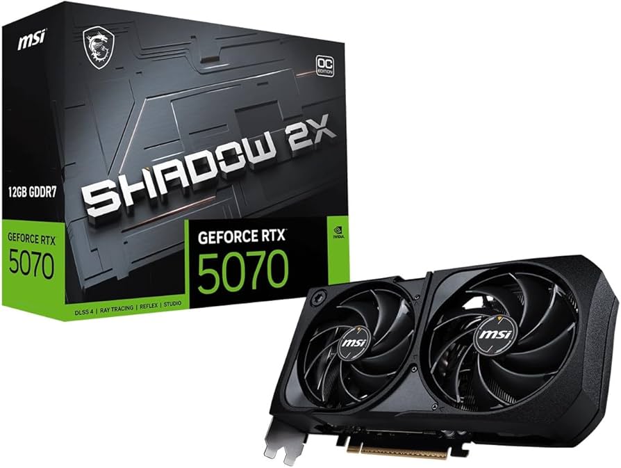 Amazon.com: MSI GeForce RTX 5070 12G Shadow 2X OC : Electronics