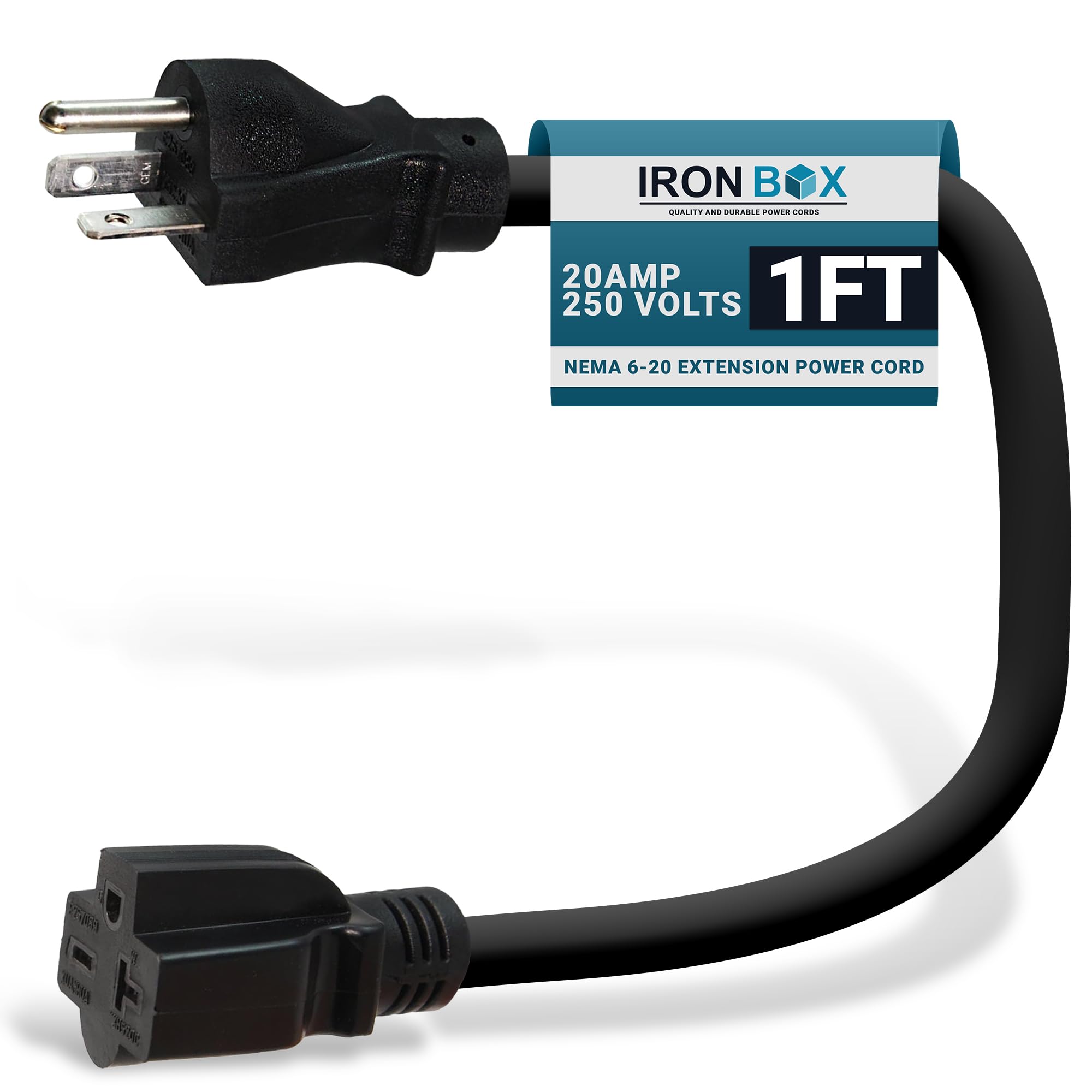 IronBox Electric - NEMA 6-20 Extension Cord - 12/3 SJT Jacket, 20A