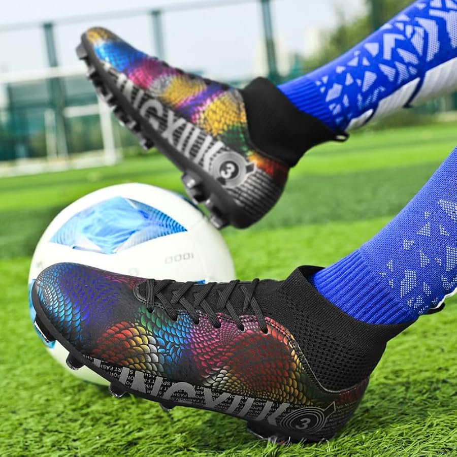 Amazon | [DZXZ] サッカースパイク メンズ サッカーシューズ ジュニア