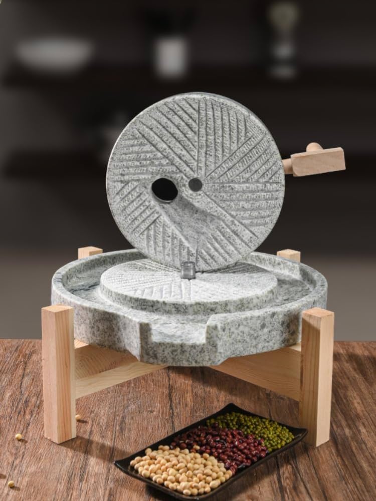 Amazon.co.jp: Bxzzuis 石臼 家庭用製粉機 手挽き穀物粉 おしゃれな