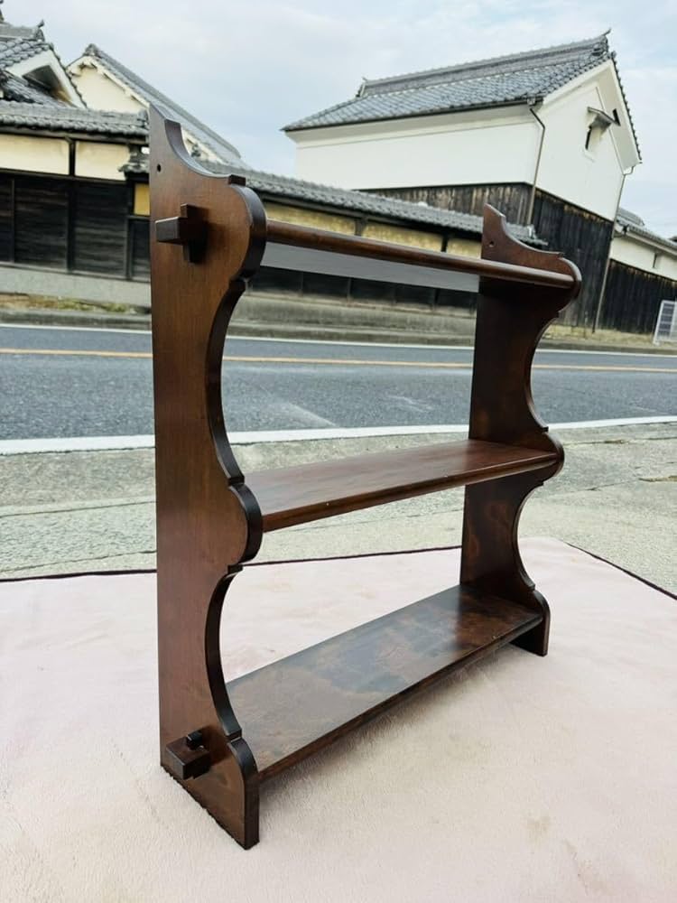 松本民芸家具 木製ラック ダークブラウン 松本民芸家具 木製ラック
