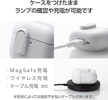 Amazon | エレコム AirPods ケース 第4世代 アクティブノイズキャンセ