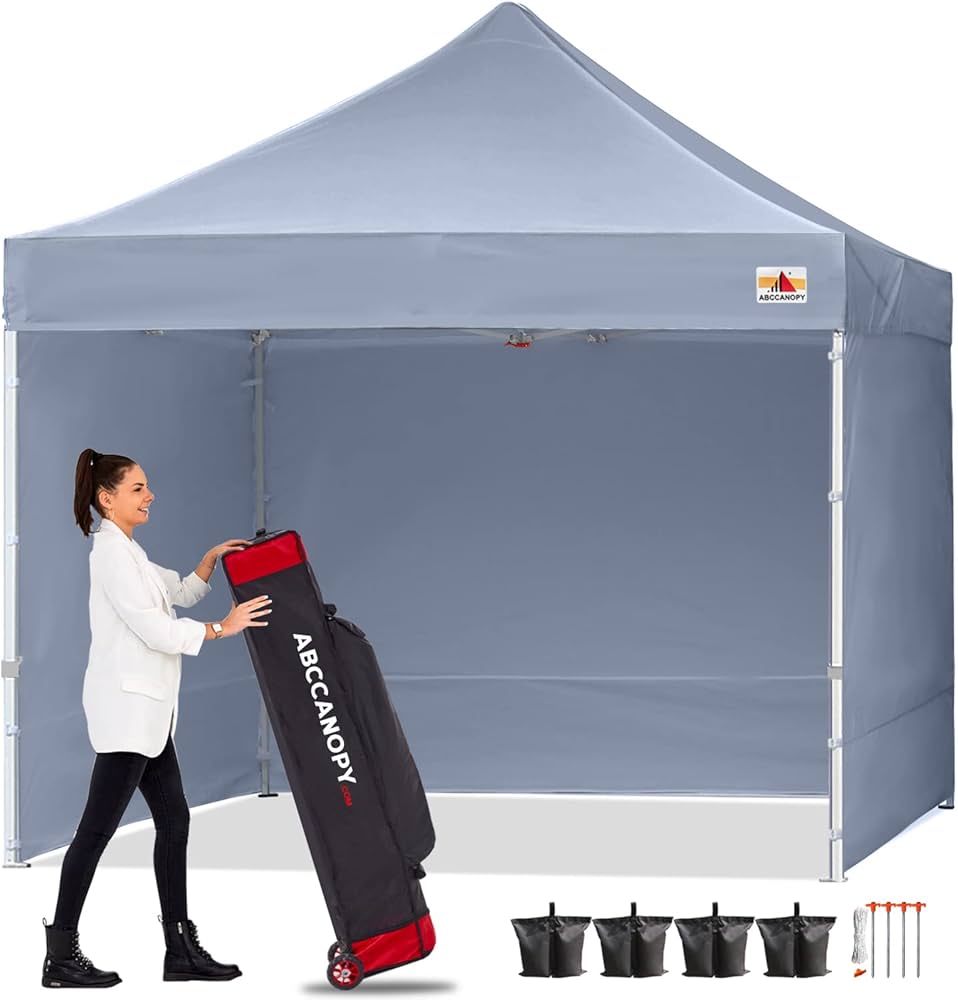 Amazon | ABCCANOPY タープテント 3mx3m 2.5mx2.5m 横幕4枚（サイド