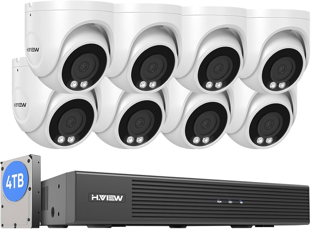 Amazon.co.jp: 【4K画質・人体検知・発光威嚇】H.View 800万画素