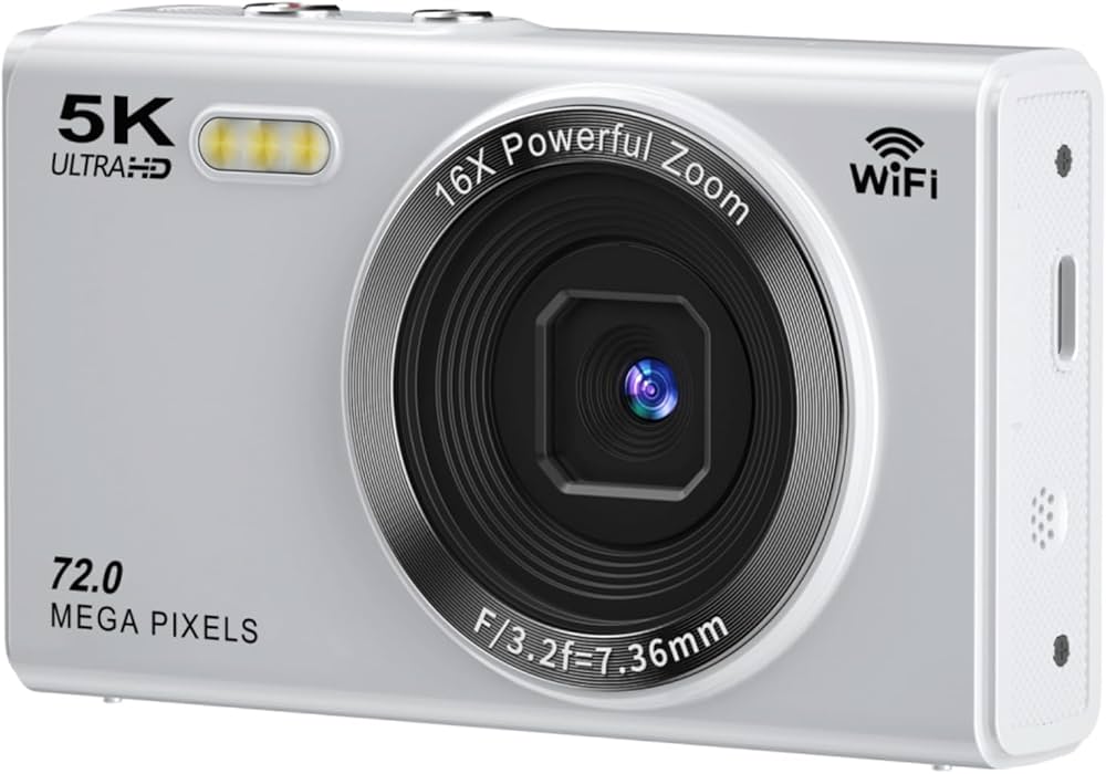 Amazon | YULINJIA デジタルカメラ 5K デジカメ スマホに送れる WIFI