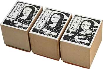 Amazon | KAIUN-DO 先生スタンプ『世界の名画シリーズ・モナリザセット
