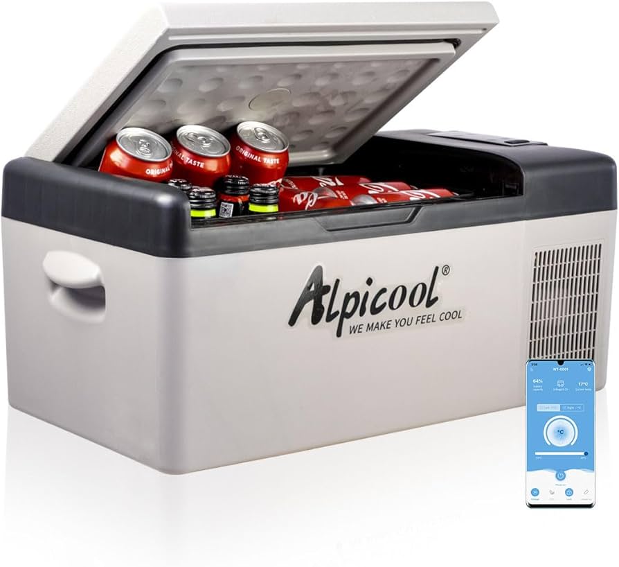 Amazon.co.jp: Alpicool ポータブル冷蔵庫 車載冷蔵庫 車載冷蔵冷凍庫