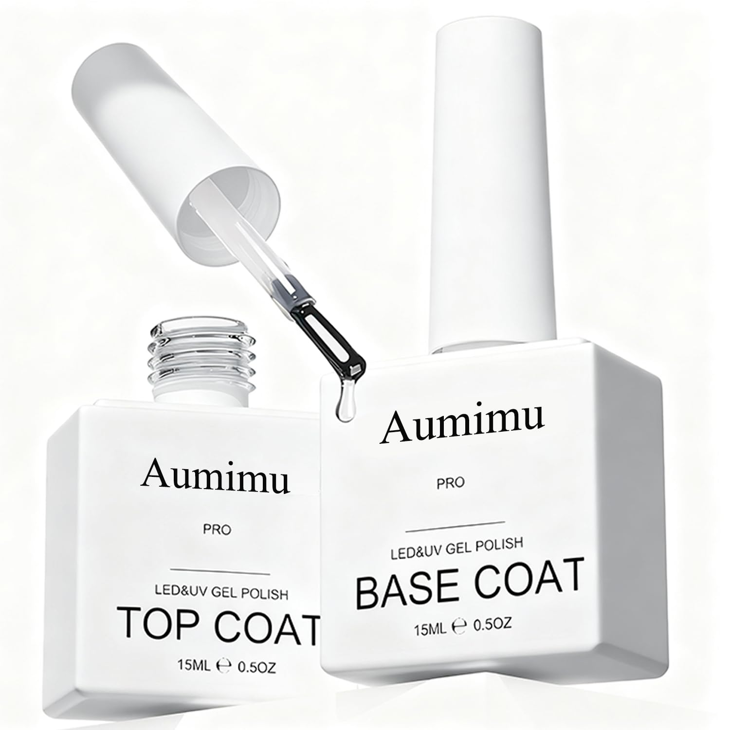 Amazon | AUMIMU ジェルネイル ，トップコート ベースコート 15ml 2本