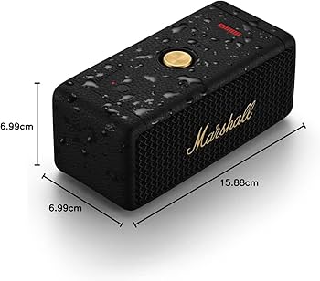 Marshall Emberton II Portable Bluetooth Speaker - Black & Brass