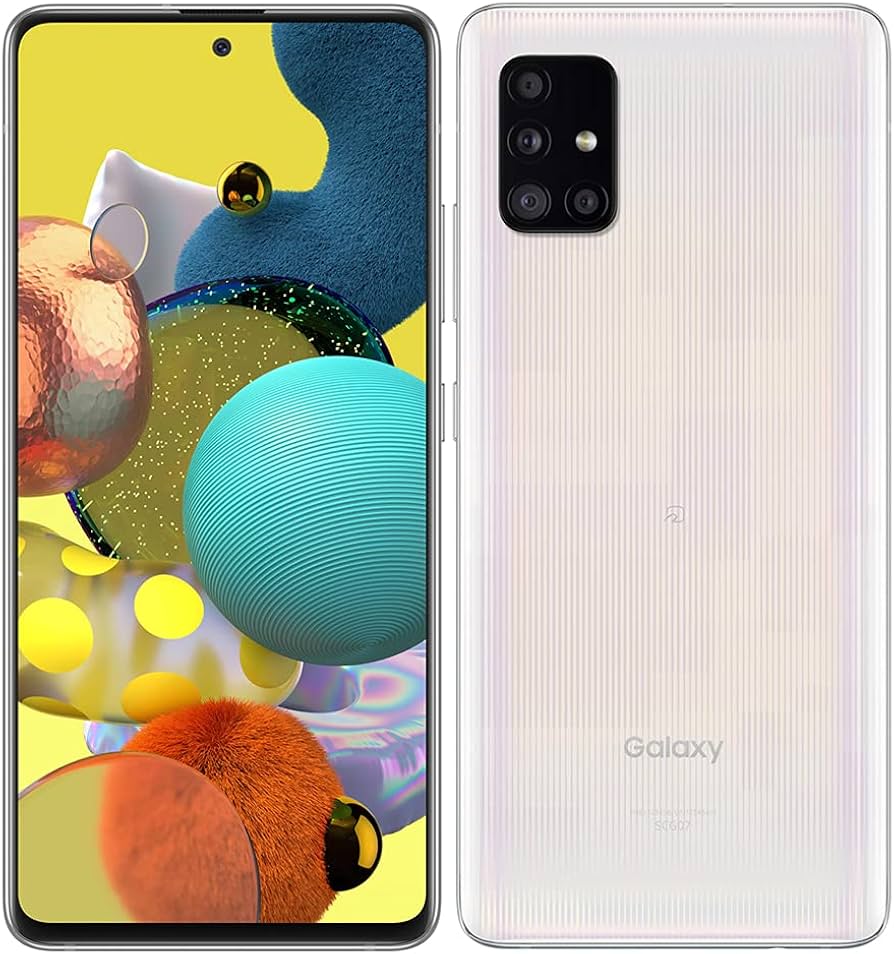 Amazon | KDDI GalaxyA51 5G SCG07 プリズム ブリックス ホワイト SIM