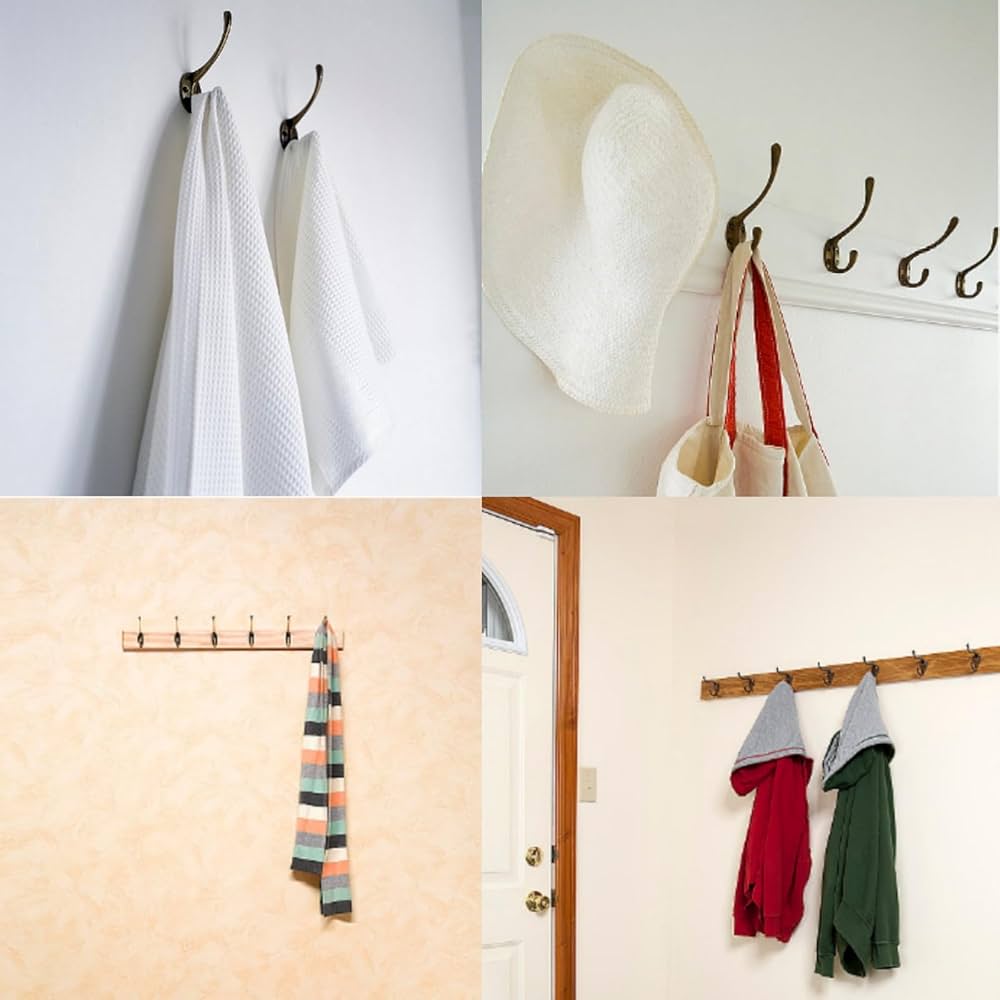 Amazon.co.jp: 帽子掛けフック アンティーク調 フック 壁掛け 壁フック