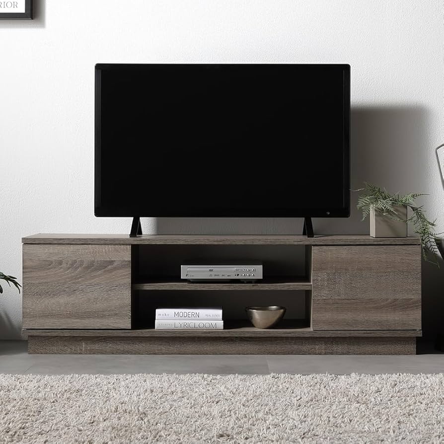 Amazon｜RASIK テレビ台 ローボード 110cm幅 グレージュ 43型対応 壁