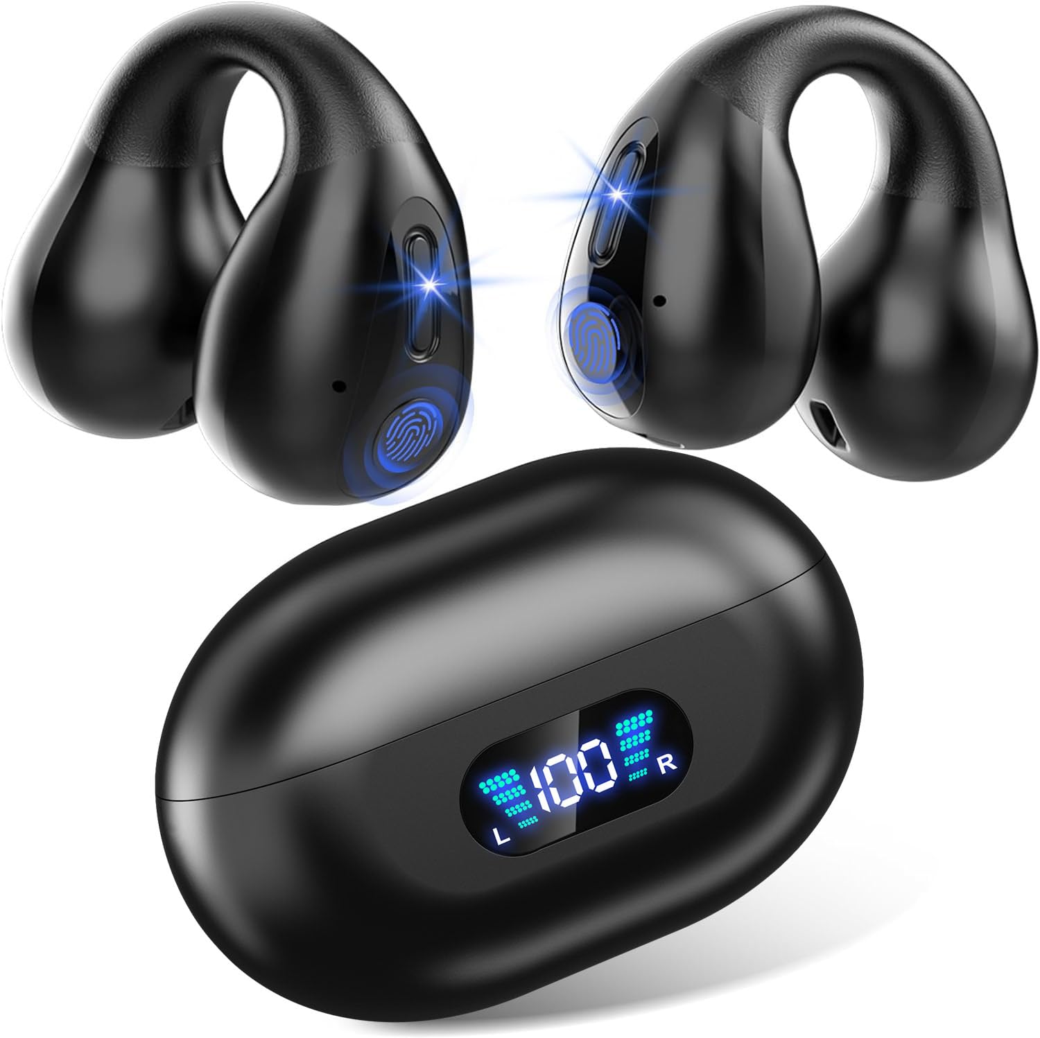 Amazon.co.jp: イヤホン bluetooth txzz OWS 空気伝導 耳挟み式(1004