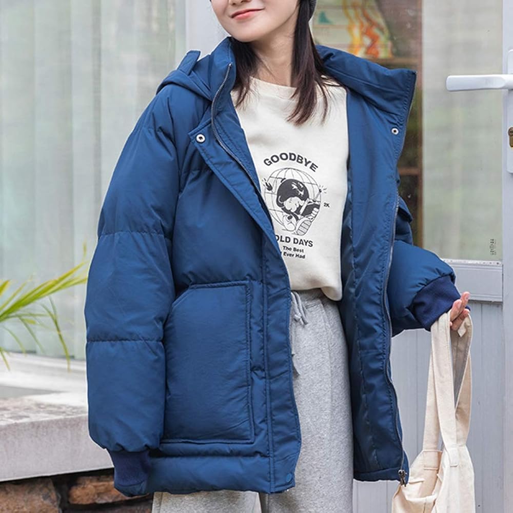 Amazon | [青欣] 中綿ジャケット レディース ダウンジャケット