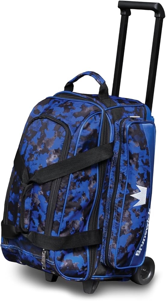 Amazon.co.jp: Brunswick Zoneダブルローラーボーリングバッグ(ブルー