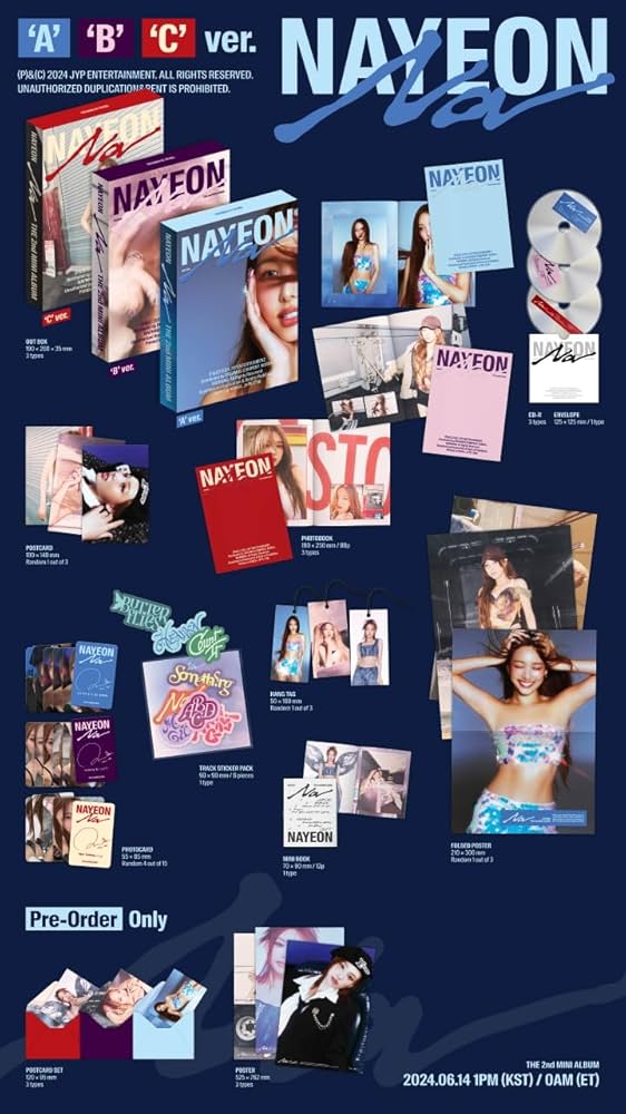 Amazon.co.jp: ナヨン NAYEON - NA アルバム+予約販売特典+Folded
