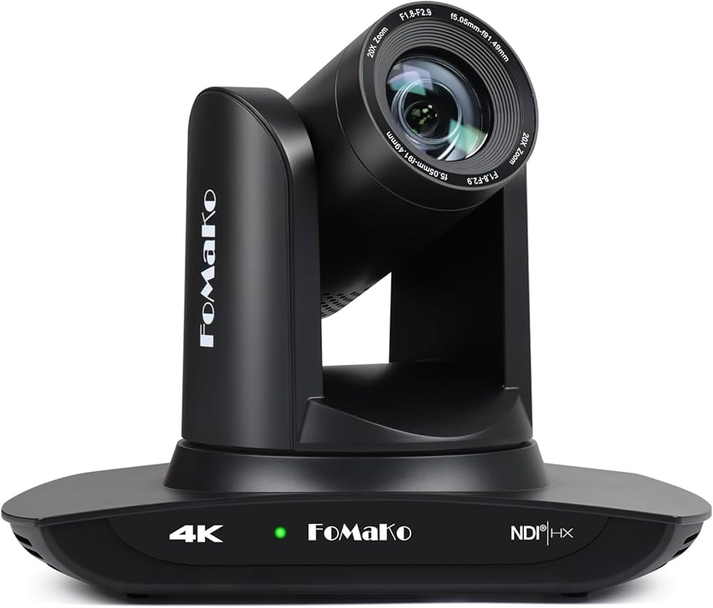 Amazon.co.jp: FoMaKo 4K PTZカメラ NDI HX3 AI自動追尾 PTZカメラ 4K