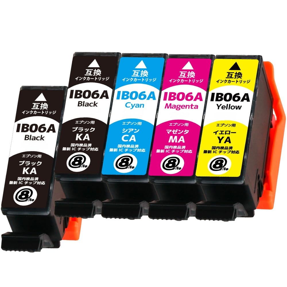 Amazon.co.jp: EPSON エプソン IB06CL5A (KA×2/CA/MA/YA)【5本セット