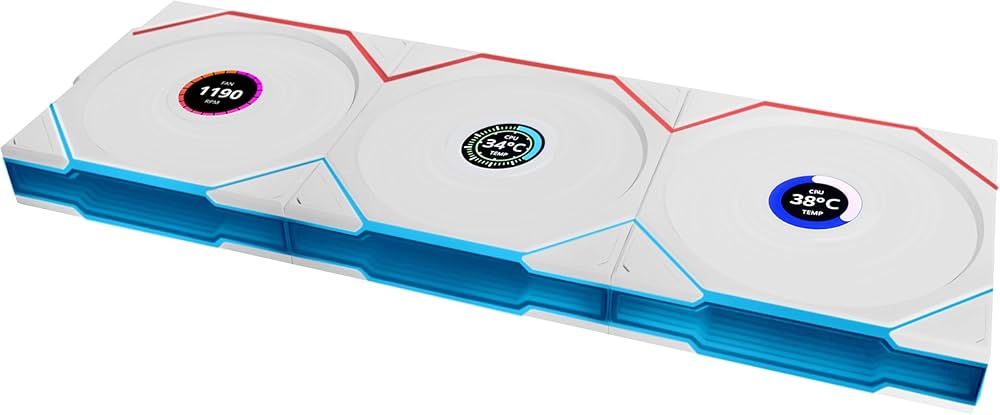 Amazon.com: Lian Li UNI Fan TL LCD Wireless 120-Triple Pack-2.4