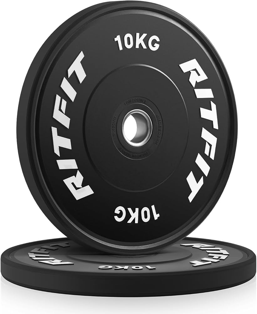 Amazon.co.jp: RITFIT ラバーコーティングプレート 50mm バーベル