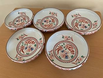 Amazon.co.jp: 三洋陶器 林斎窯 龍峰窯 金彩古伊万里 赤絵花鳥 和食器