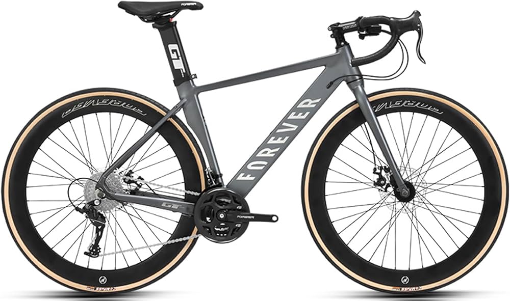 Amazon | 自転車 ロードバイク 27段変速 ツーリング自転車 前後