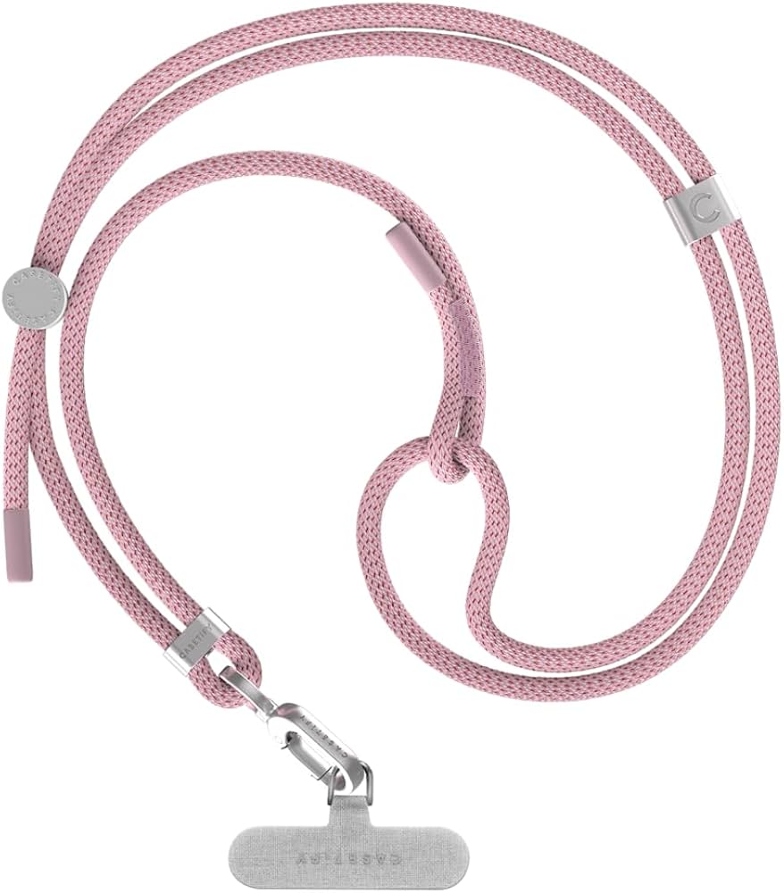 Amazon.com: CASETiFY 6mm Rope Cross Body Strap with Card - Blush