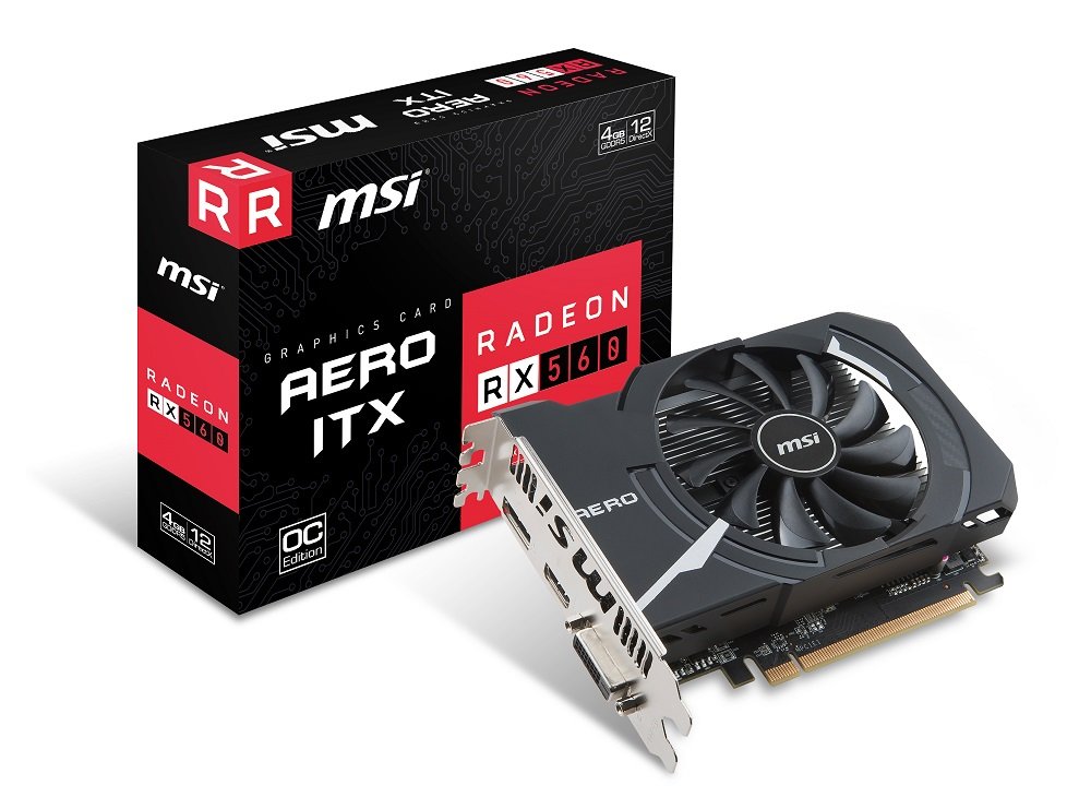 Amazon | MSI Radeon RX 560 AERO ITX 4G OC グラフィックスボード