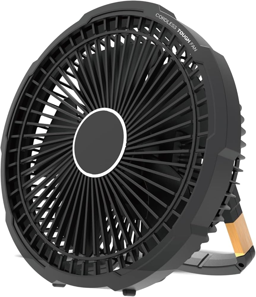 Amazon | トップランド 卓上扇風機 コードレス タフ FAN [ ホーム