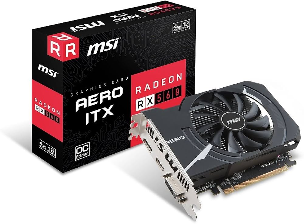 Amazon | MSI Radeon RX 560 AERO ITX 4G OC グラフィックスボード