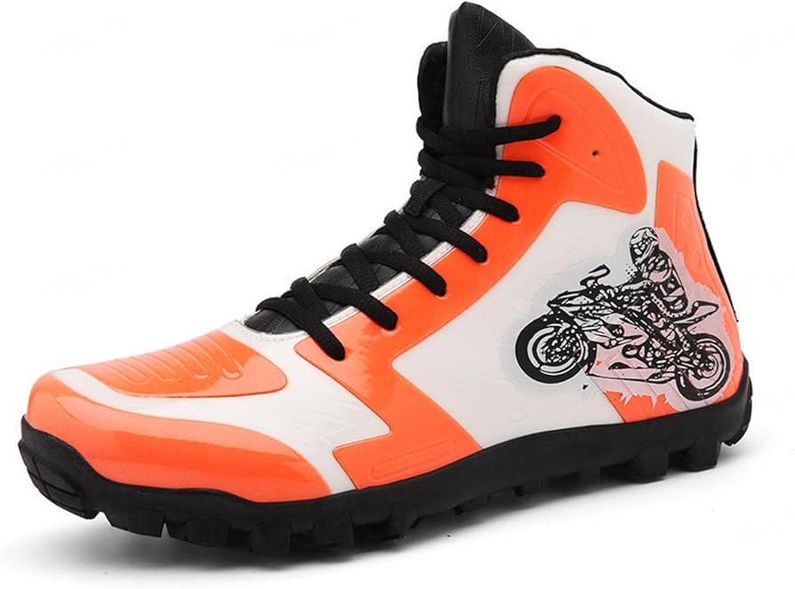 Amazon.co.jp: オートバイスニーカーバイクライダーシューズ革