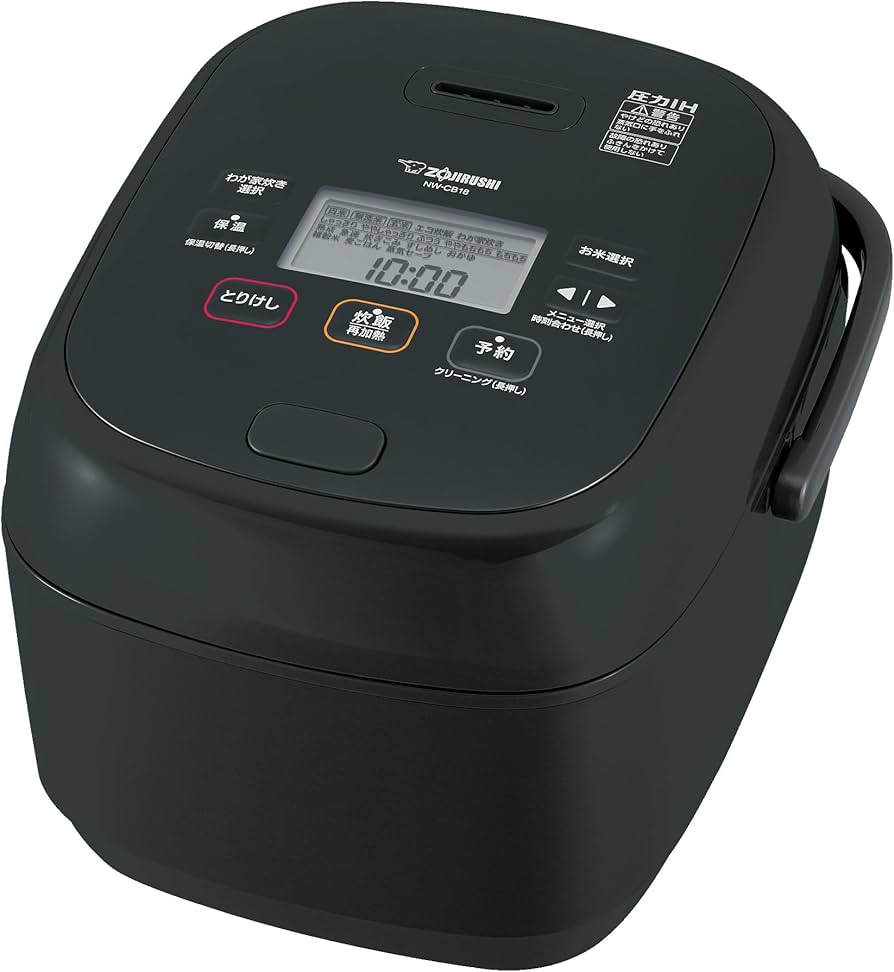 Amazon | 象印マホービン 炊飯器 1升 ブラック NW-CB18-BA | 象印