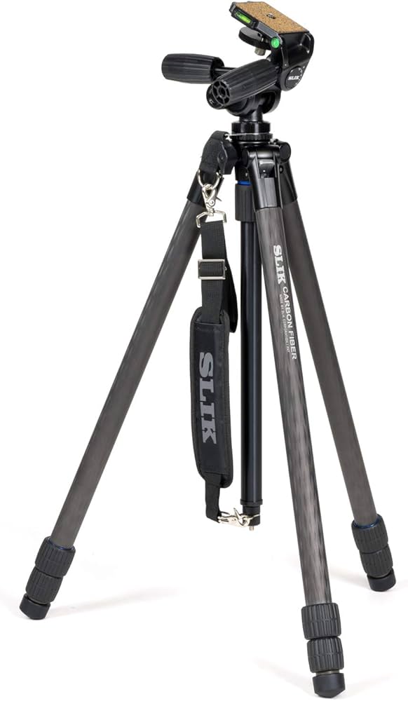 Amazon | SLIK カーボン三脚 カーボンマスター 833 3段 ナットロック式