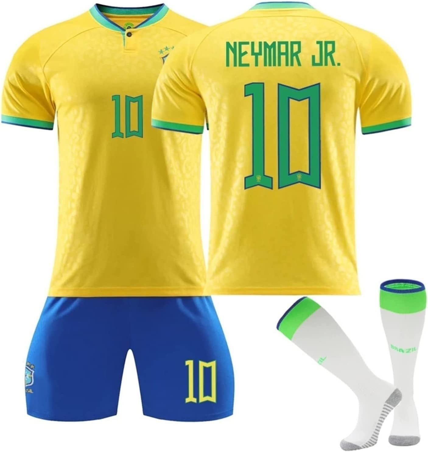Amazon.co.jp: ネイマール ユニフォーム Neymar 背番号10 ブラジル男子