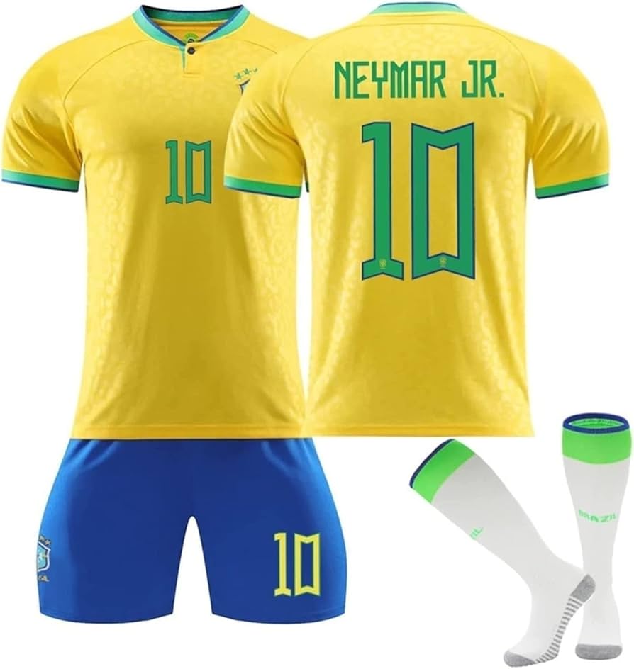 Amazon.co.jp: ネイマール ユニフォーム Neymar 背番号10 ブラジル男子