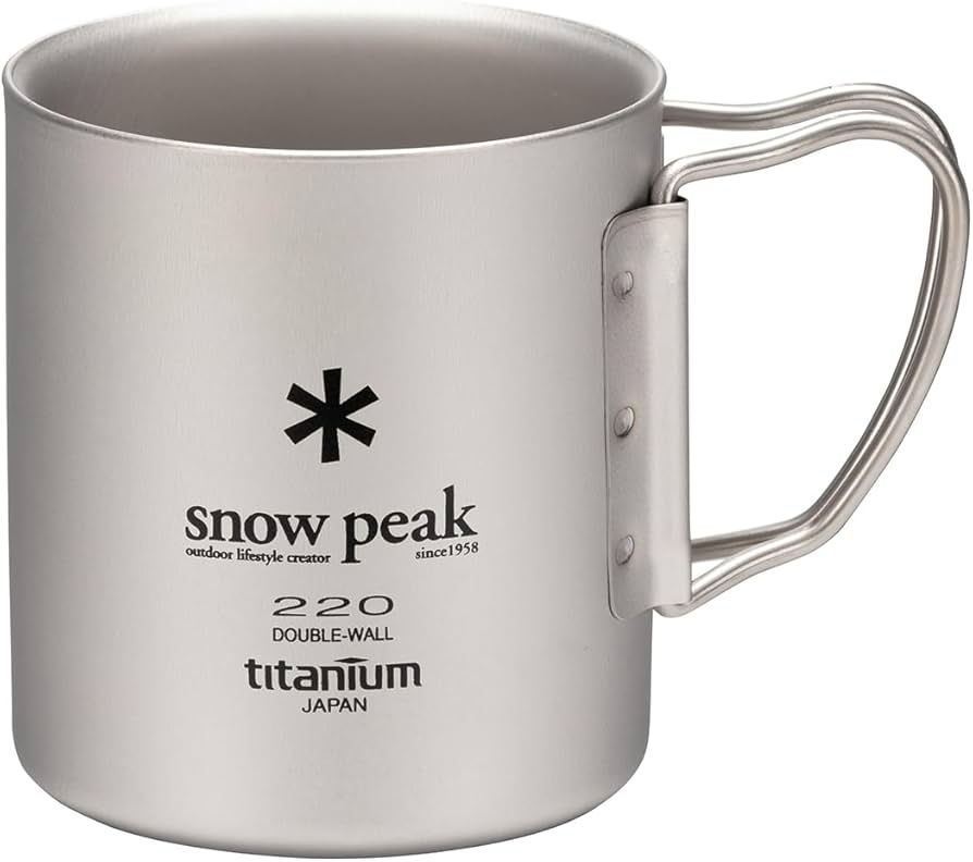 Amazon | スノーピーク(snow peak) チタン ダブルマグ 220 [容量220ml